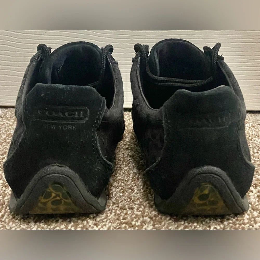 COACH Women's Signature BLACK  Athletic SNEAKERS Shoes~Size 7M~Remonna~ - Picture 8 of 9